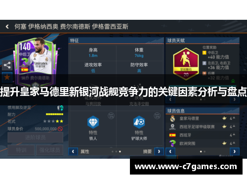 提升皇家马德里新银河战舰竞争力的关键因素分析与盘点 提升皇家马德里新银河战舰竞争力的关键因素分析与盘点