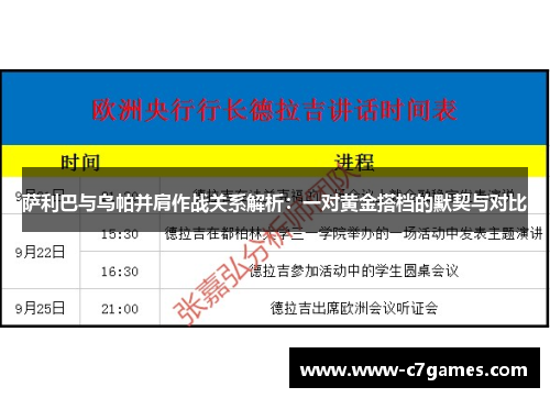 萨利巴与乌帕并肩作战关系解析：一对黄金搭档的默契与对比