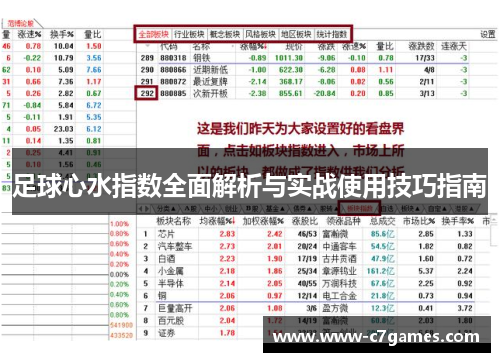 足球心水指数全面解析与实战使用技巧指南 足球心水指数全面解析与实战使用技巧指南